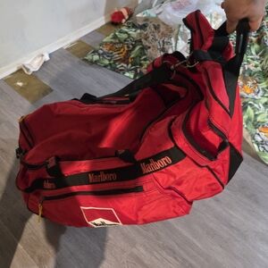 Marlboro Red and Black Duffel Bag